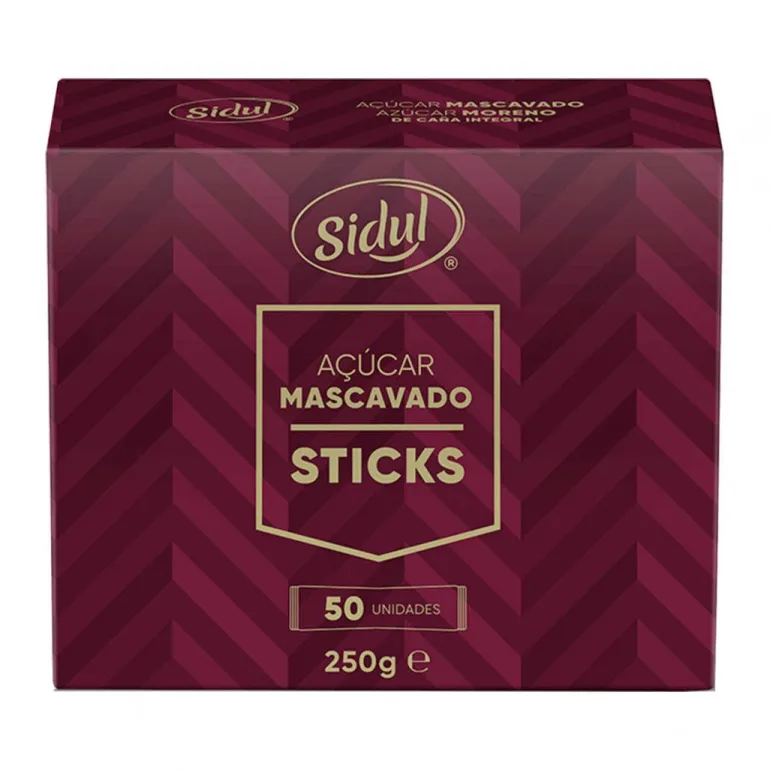 Açúcar Mascavado 50 Sticks