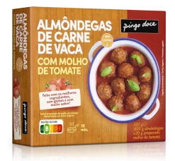 Almôndegas de Vaca com Molho de Tomate Congeladas