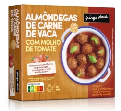 Almôndegas de Vaca com Molho de Tomate Congeladas