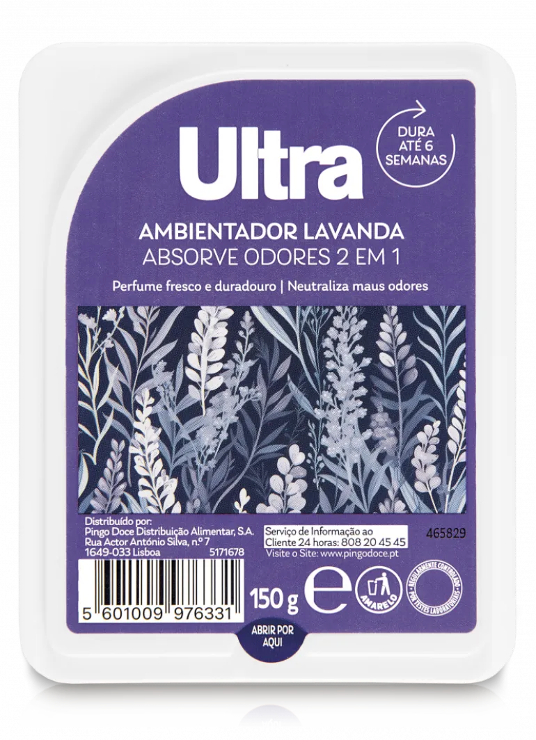 Ambientador Absorve Odores 2 em 1 Lavanda