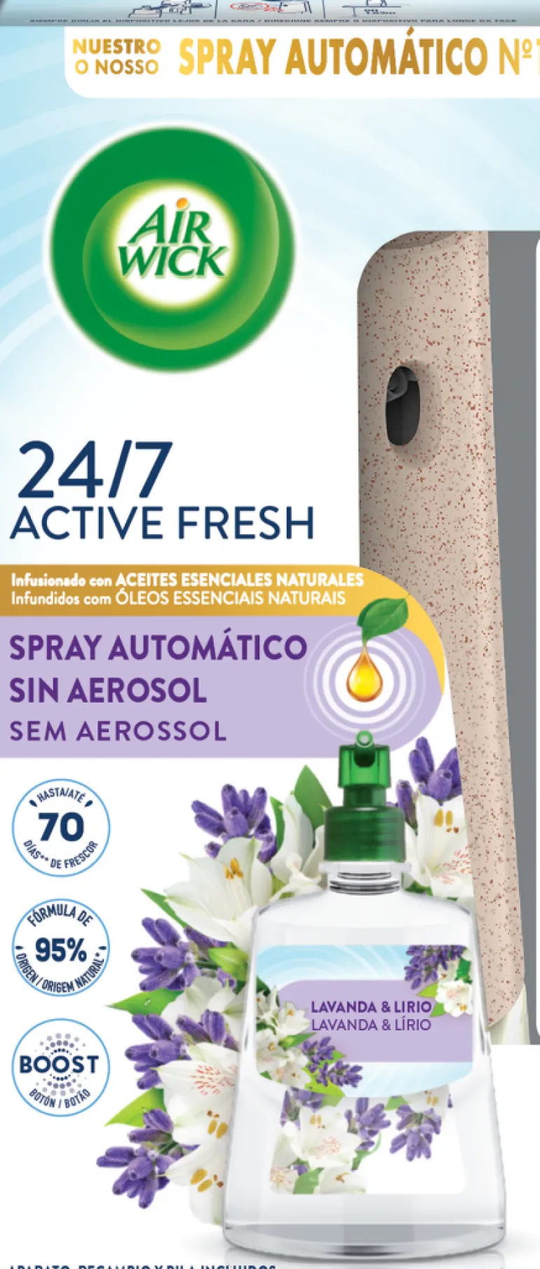 Ambientador Difusor Active Fresh Lavanda