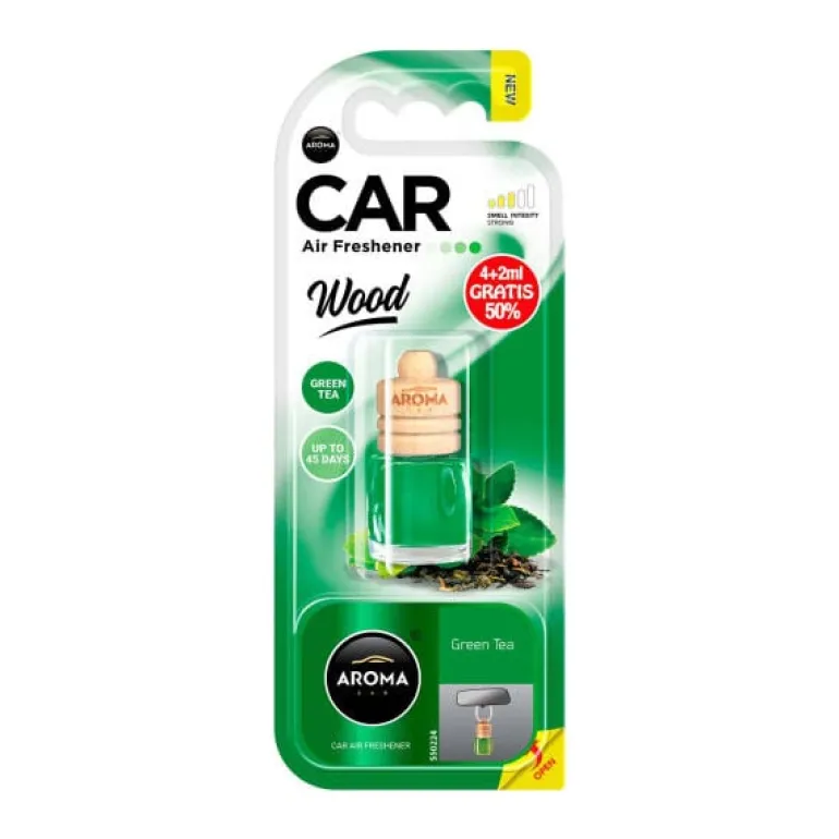 Ambientador para Carro Pendurar Frasco Chá Verde