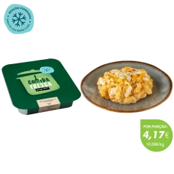 Bacalhau com Natas e Camarão