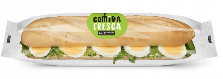 Baguete com Pasta de Frango e Ovo