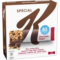 Barras de Cereais de Chocolate Negro Special K