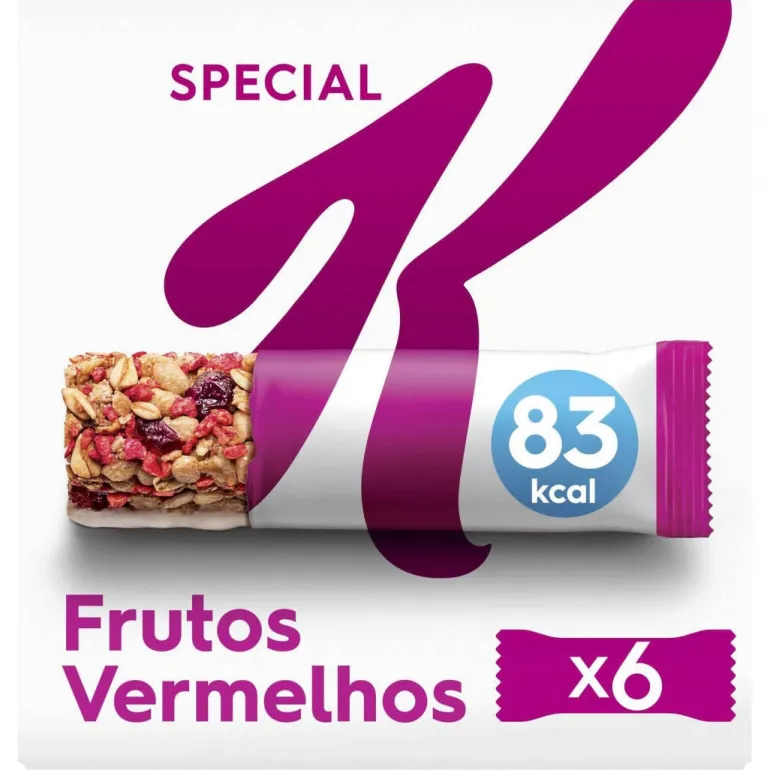 Barras de Cereais de Frutos Vermelhos Special K