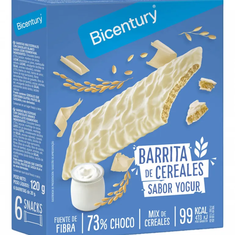 Barras de Cereais e Iogurte