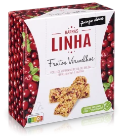 Barras de Cereais Linha Frutos Vermelhos