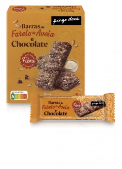 Barras de Farelo de Aveia e Chocolate Pack 6