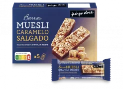 Barras de Muesli Sabor Caramelo Salgado