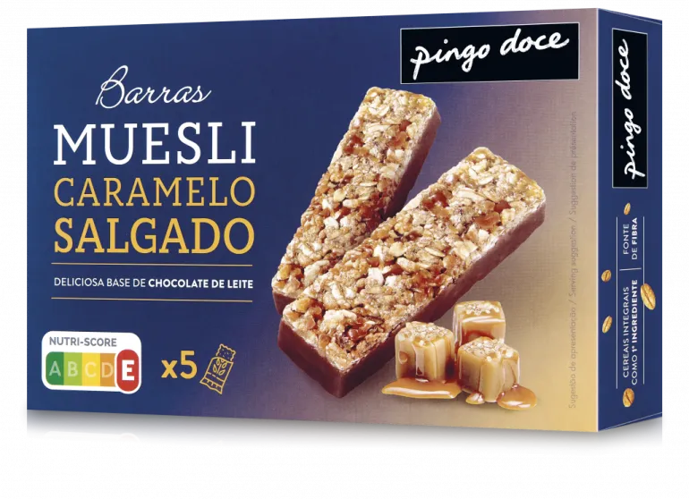 Barras de Muesli Sabor Caramelo Salgado