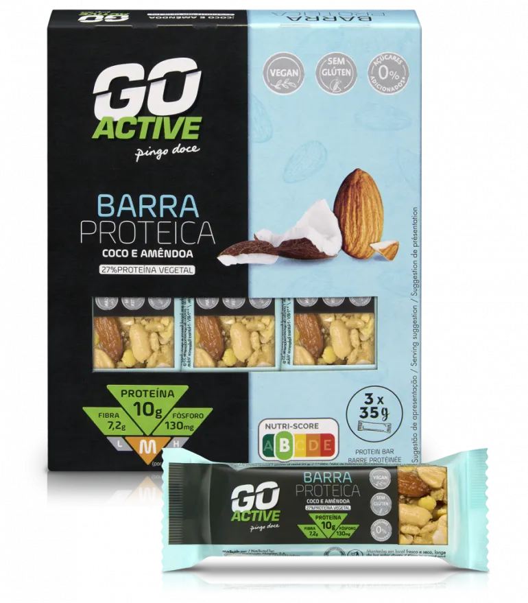 Barras de Proteína de Amêndoa sem Açúcar Pack 3