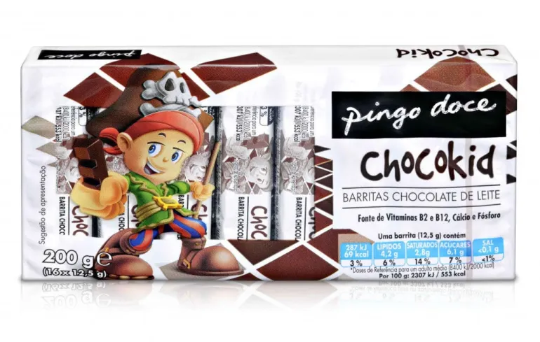 Barritas de Chocolate de Leite
