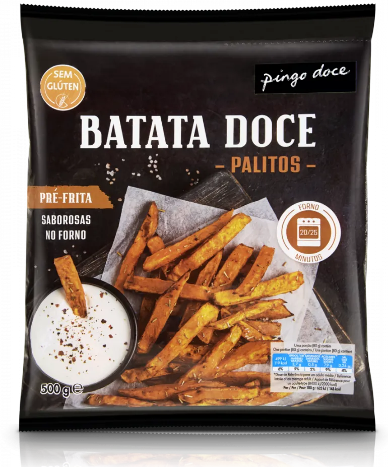 Batatas Doce Pré-Fritas Palitos