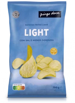Batatas Fritas Lisas Light