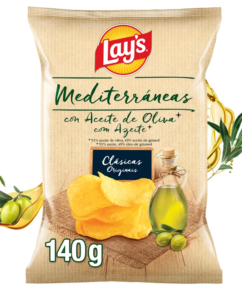 Batatas Fritas Lisas Mediterrâneas