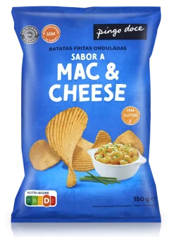 Batatas Fritas Onduladas Mac & Cheese