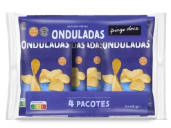 Batatas Fritas Onduladas Pack 4