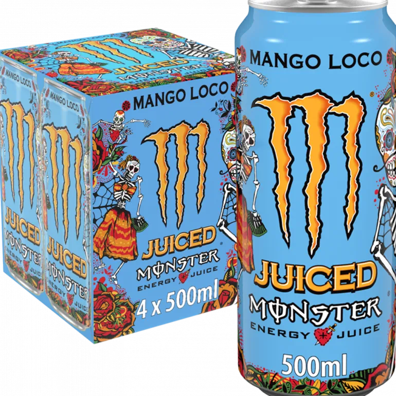 Bebida Energética Mango Loco Pack 4