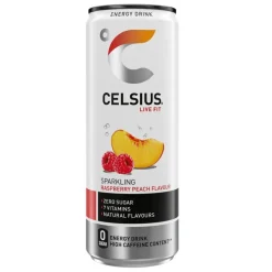 Bebida Energética Sparkling Framboesa e Pêssego