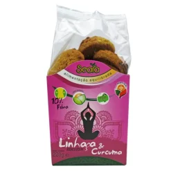 Biscoitos com Linhaça e Curcuma Biológicos