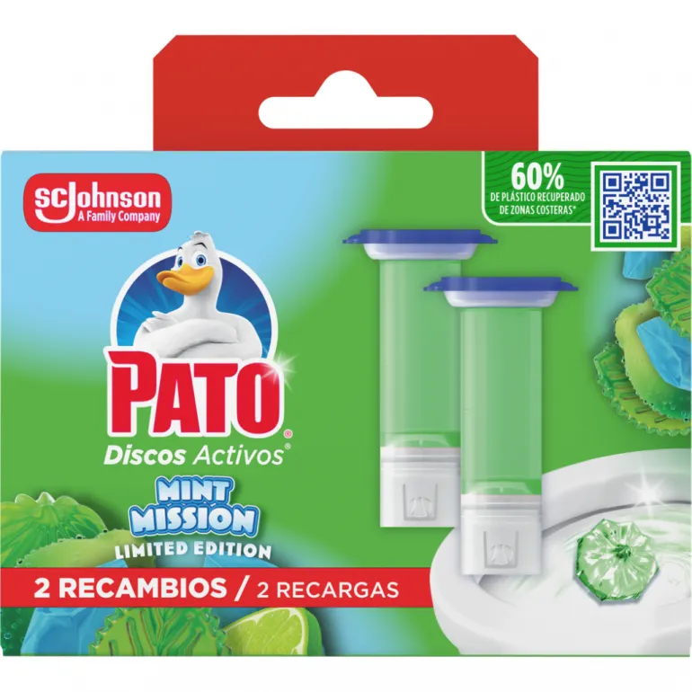 Blocos Sanitários Discos Ativos Recarga Mint