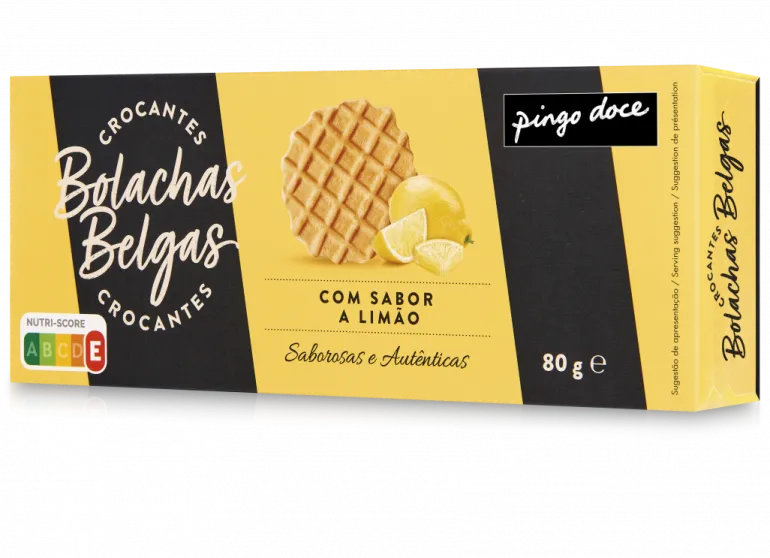 Bolachas Belgas com Sabor a Limão