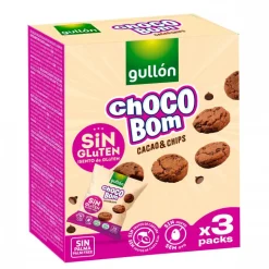 Bolachas Choco Bom Mini Cacau Chip sem Glúten Pack 3
