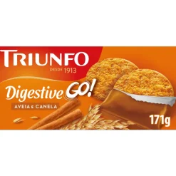 Bolachas com Aveia e Canela Digestive Go
