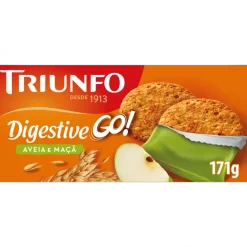 Bolachas com Aveia e Maçã Digestive Go