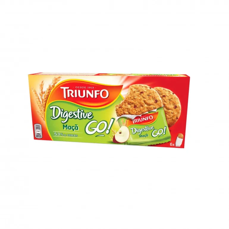 Bolachas com Aveia e Maçã Digestive Go
