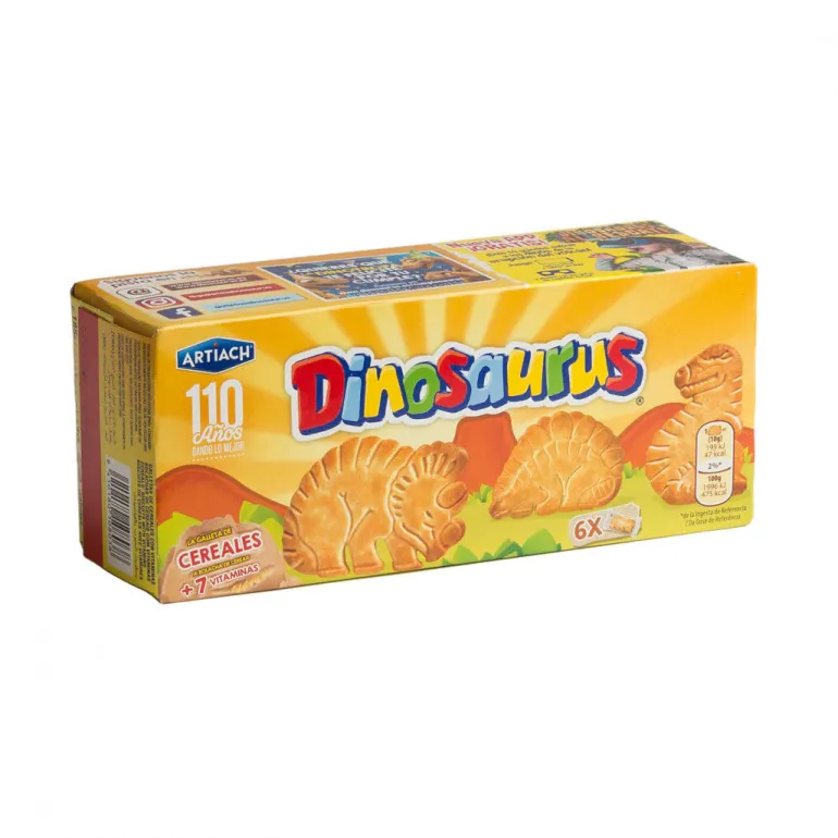 Bolachas com Cereais Dinosaurus Pack 6
