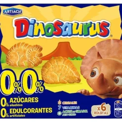 Bolachas com Cereais sem Açúcar Dinosaurus Pack 6