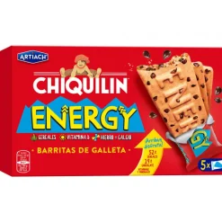 Bolachas com Pepitas de Chocolate Energy Chiquilin Pack 5