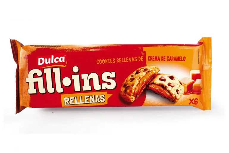 Bolachas Cookies Recheadas com Caramelo Fill-ins