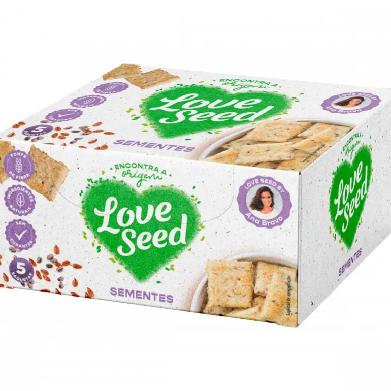 Bolachas Crackers com Sementes Pack 5