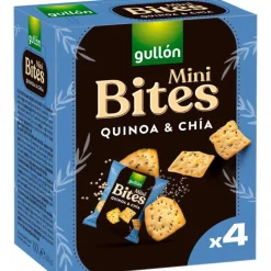 Bolachas Crackers de Quinoa e Chia Mini Bites