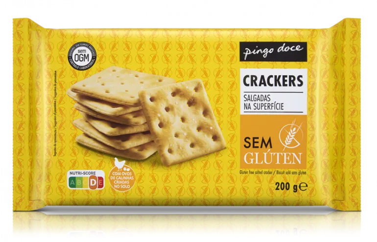 Bolachas Cracker sem Glúten