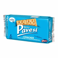 Bolachas Crackers sem Sal na Superfície