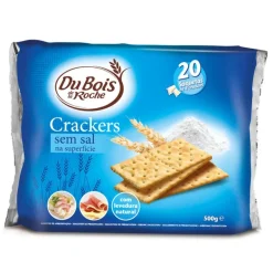 Bolachas Crackers sem Sal na Superfície