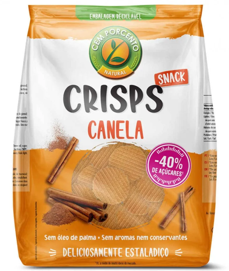 Bolachas Crisps Canela