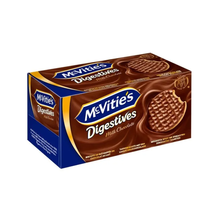 Bolachas Digestivas com Chocolate de Leite