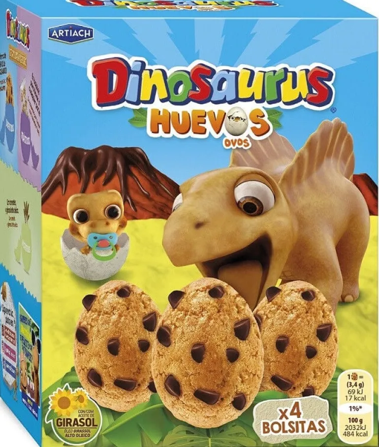 Bolachas Dinosaurus Ovos Pack 4