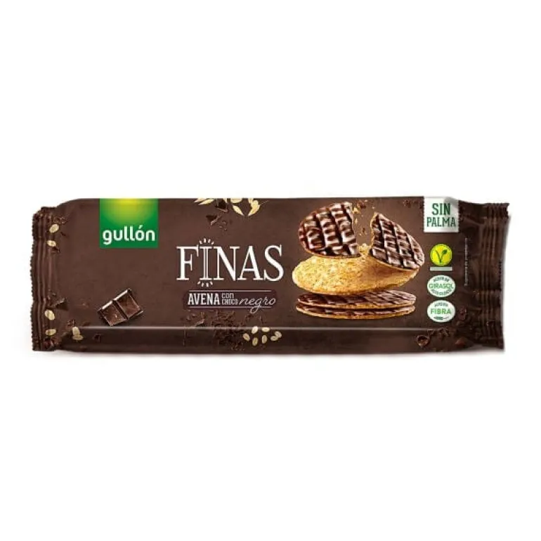 Bolachas Finas de Aveia e Chocolate Negro
