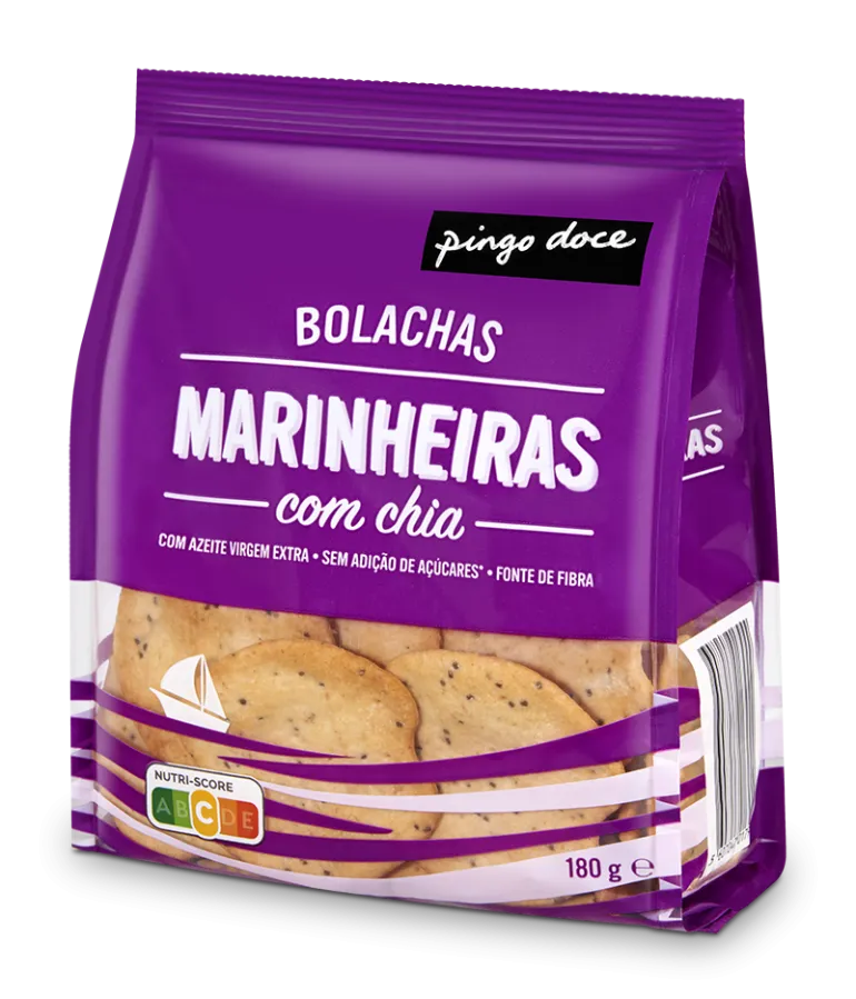 Bolachas Marinheiras com Chia