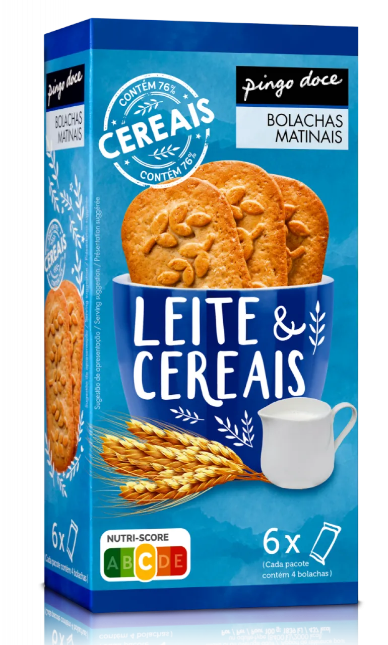 Bolachas Matinais de Leite e Cereais