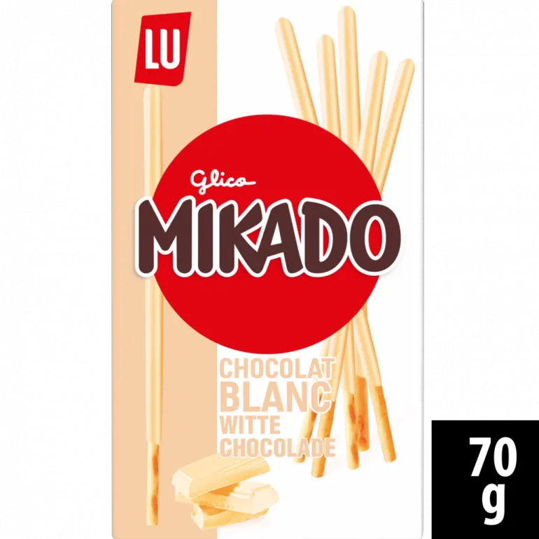 Bolachas Mikado Chocolate Branco