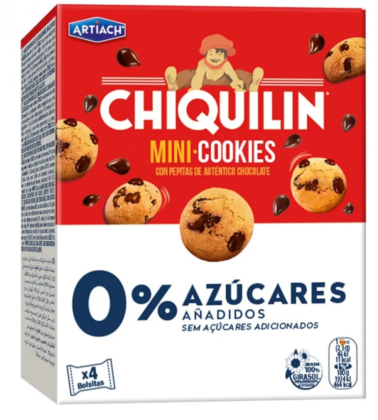 Bolachas Mini Cookies Zero Açúcar
