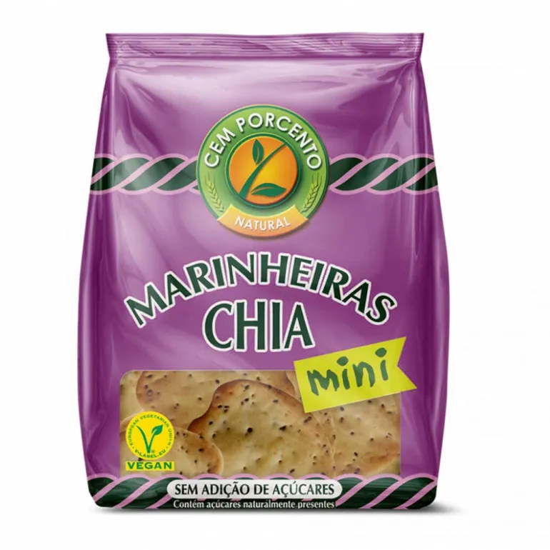 Bolachas Mini Marinheiras com Chia