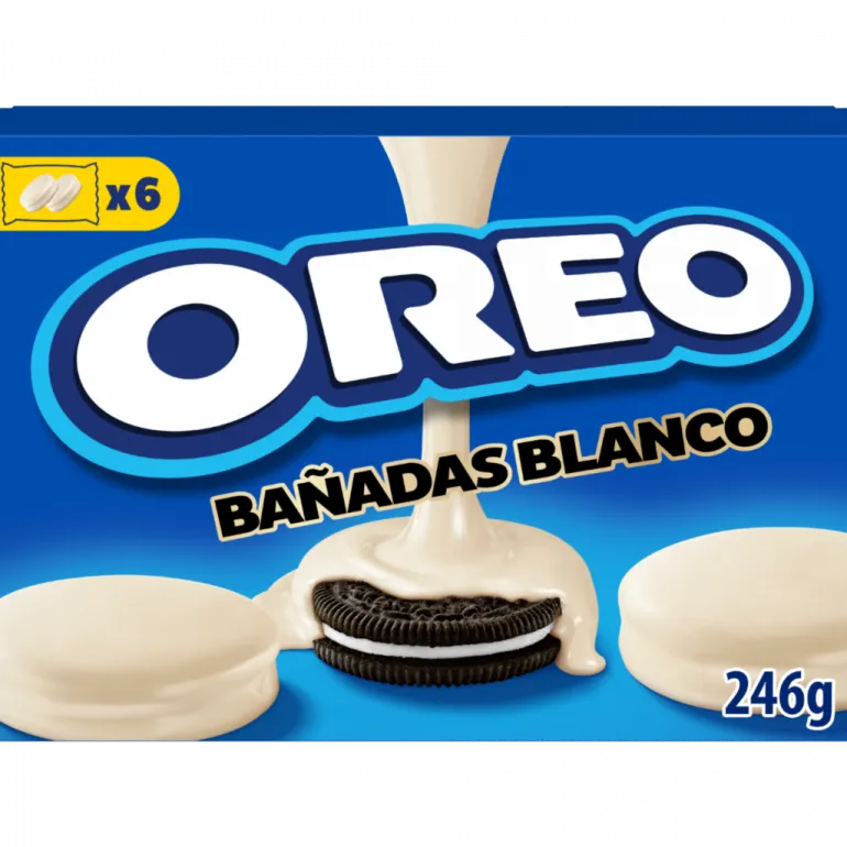 Bolachas Oreo Cobertas Chocolate Branco Pack 6